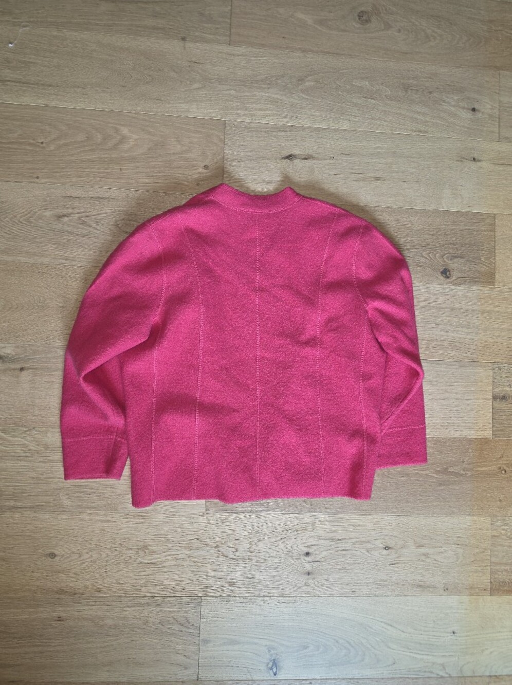 Talbots Bright Pink Crewneck Cardigan